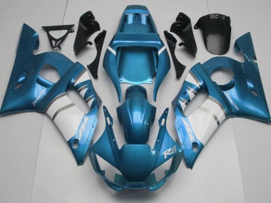 1998-2002 Azzurro & Bianco Yamaha R6 Carene Moto Fabbrica