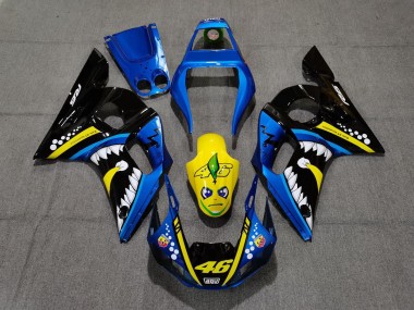 1998-2002 Squalo Blu & Giallo Yamaha R6 Carene Moto Fabbrica