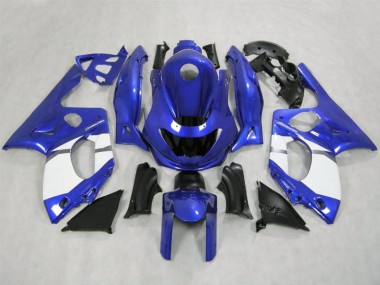 1998-2007 Blu Lucido & Bianco Yamaha YZF600 Carene Moto Fabbrica
