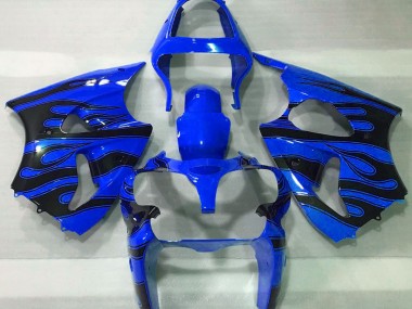 2000-2002 Blu & Nero Fiamma Kawasaki ZX6R Carene Moto Fabbrica