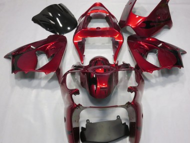 2000-2002 Rosso Metallizzato Kawasaki ZX6R Carene Moto Fabbrica