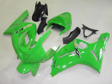 2003-2004 Verde Nero Cheq Kawasaki ZX6R Carene Moto Fabbrica