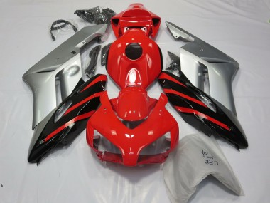 2004-2005 Argento Rosso & Nero Honda CBR1000RR Carene Moto Fabbrica