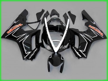 2006-2008 Nero Lucido Con Bianco Triumph Daytona 675 Carene Moto Fabbrica