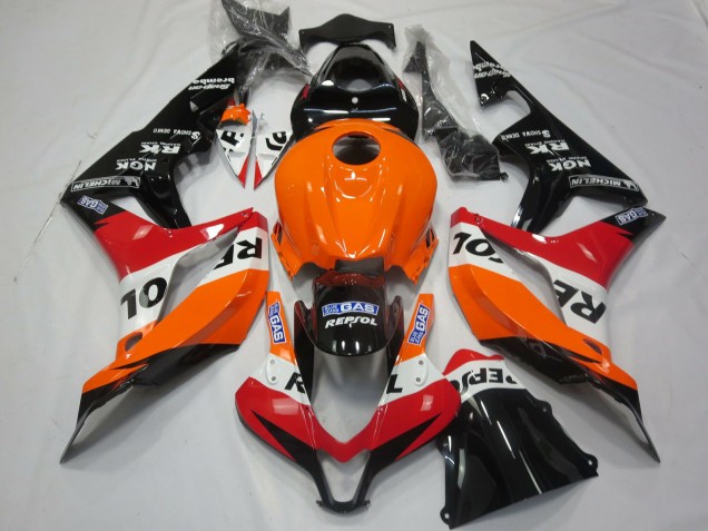 2007-2008 Arancio Chiaro Repsol Honda CBR600RR Carene Moto 2007-2008 Arancio Chiaro Repsol Honda CBR600RR Carene Moto