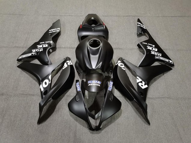 2007-2008 Nero Opaco Repsol Honda CBR600RR Carene Moto 2007-2008 Nero Opaco Repsol Honda CBR600RR Carene Moto