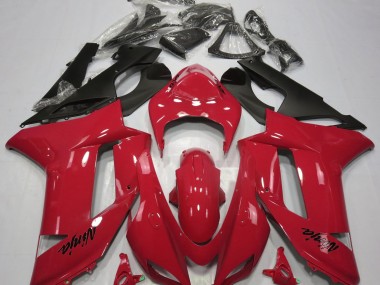 2007-2008 Rosso Lucido Kawasaki ZX6R Carene Moto Fabbrica