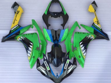 2007-2008 Squalo Verde Yamaha R1 Carene Moto Fabbrica