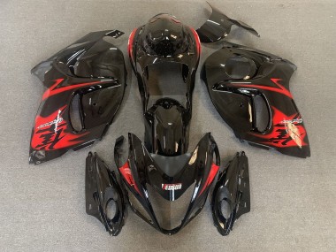 2008-2020 Nero Lucido Con Loghi Rossi Suzuki GSXR 1300 Carene Moto Fabbrica
