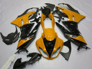 2009-2012 Arancio Lucido & Nero Kawasaki ZX6R Carene Moto Fabbrica