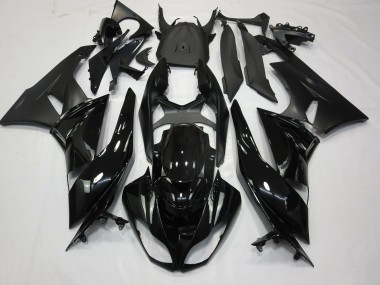 2009-2012 Nero Lucido Opaco Kawasaki ZX6R Carene Moto Fabbrica