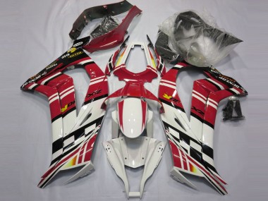2011-2015 Rosso Nero & Bianco Kawasaki ZX10R Carene Moto Fabbrica