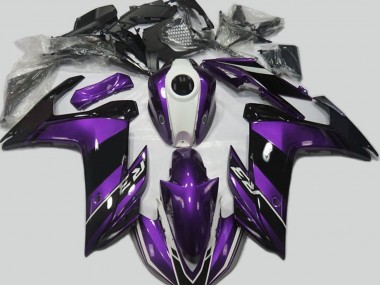 2015-2018 Viola & Nero Lucido Yamaha R3 Carene Moto Fabbrica