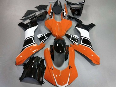 2015-2019 Arancio Lucido Bianco & Nero Yamaha R1 Carene Moto Fabbrica