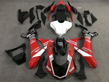 2015-2019 Lucido Stile Personalizzato Rosso Nero & Bianco Yamaha R1 Carene Moto Fabbrica
