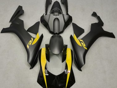 2015-2019 Nero Opaco & Giallo Yamaha R1 Carene Moto Fabbrica