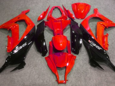 2016-2019 Rosso Lucido & Nero Kawasaki ZX10R Carene Moto Fabbrica