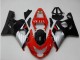 Carena Moto Suzuki GSXR 600/750 2004-2005 - Rosso Argento Nero