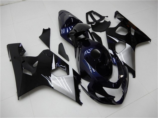 Carena Moto Suzuki GSXR 600/750 2004-2005 - Nero Lucido Argento Blu