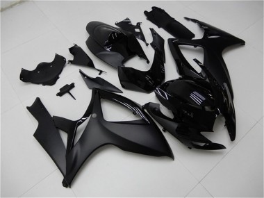 Carena Moto Suzuki GSXR 600/750 2006-2007 - Nero Opaco Nero Lucido Fabbrica