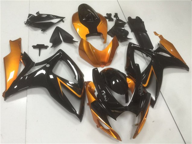 Carena Moto Suzuki GSXR 600/750 2006-2007 - Arancia Nero Lucido