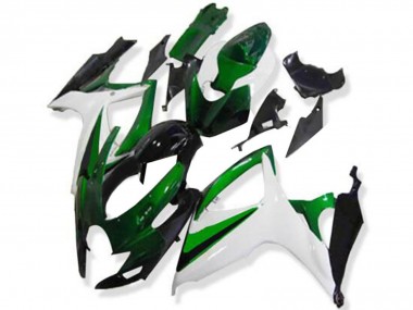Carena Moto Suzuki GSXR 600/750 2006-2007 - Bianco Verde Nero Lucido Fabbrica
