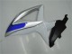 Carena Moto Suzuki GSXR 600/750 2008-2010 - Argento Bianco Blu Nero