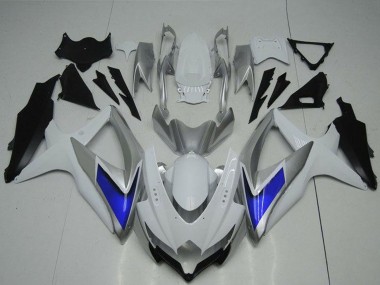 Carena Moto Suzuki GSXR 600/750 2008-2010 - Argento Bianco Blu Nero Fabbrica