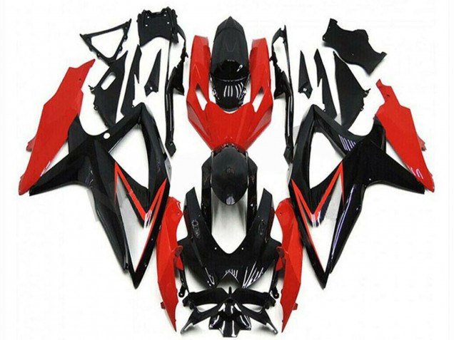 Carena Moto Suzuki GSXR 600/750 2008-2010 - Rosso Nero Lucido Banda