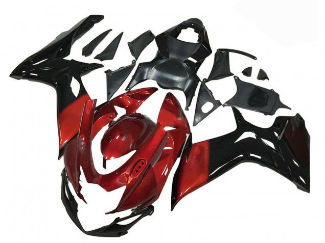 Carena Moto Suzuki GSXR 600/750 2011-2024 - Rosso Nero Lucido