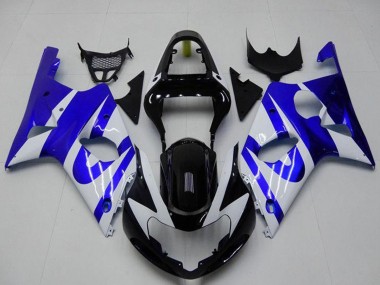 Carena Moto Suzuki GSXR 1000 2000-2002 - Bianco Blu Nero Lucido Fabbrica