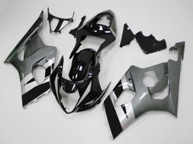 Carena Moto Suzuki GSXR 1000 2003-2004 - Nero Lucido Argento Grigio Fabbrica