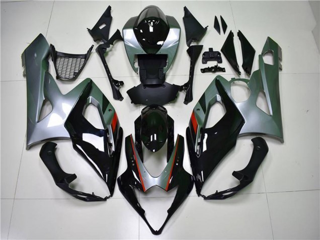 Carena Moto Suzuki GSXR 1000 2005-2006 - Nero Lucido Argento