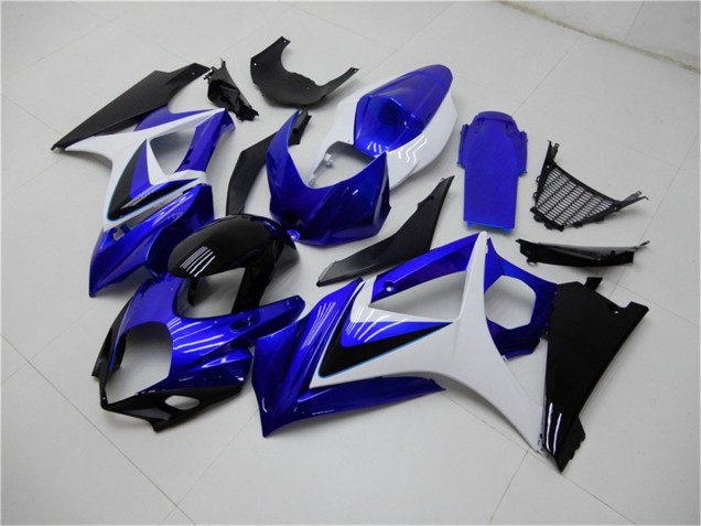 Carena Moto Suzuki GSXR 1000 2007-2008 - Bianco Blu Nero No Decal
