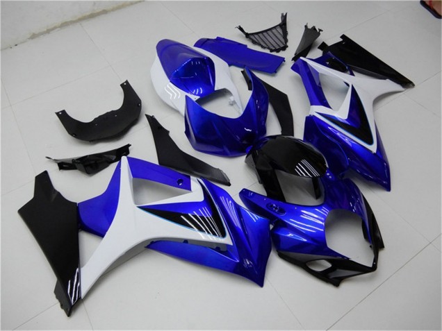 Carena Moto Suzuki GSXR 1000 2007-2008 - Bianco Blu Nero No Decal