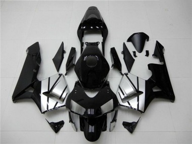 Carena Moto Honda CBR600RR 2003-2004 - Argento Nero Lucido Banda Fabbrica