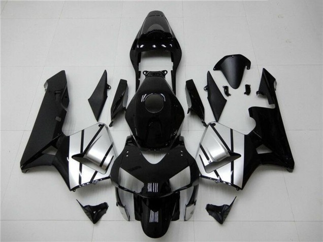Carena Moto Honda CBR600RR 2003-2004 - Argento Nero Lucido Banda