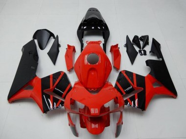 Carena Moto Honda CBR600RR 2003-2004 - Rosso Nero Lucido OEM Stile Fabbrica