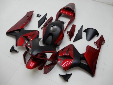 Carena Moto Honda CBR600RR 2003-2004 - Rosso Nero Opaco Banda Fabbrica
