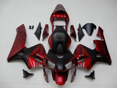 Carena Moto Honda CBR600RR 2003-2004 - Rosso Nero Opaco Banda Fabbrica