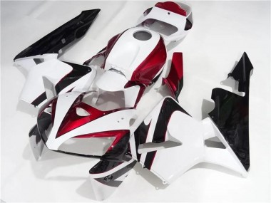 Kit Carena Moto Completo Honda CBR600RR 2005-2006 - Bianco Rosso Nero Fabbrica
