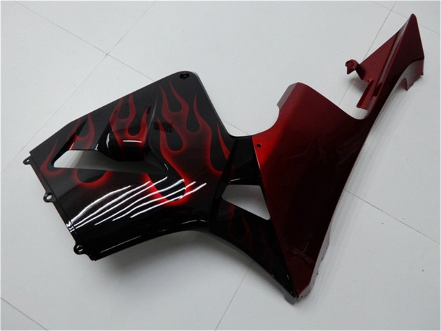 Kit Carena Moto Honda CBR600RR 2005-2006 - Nero Lucido Rosso Fiamma