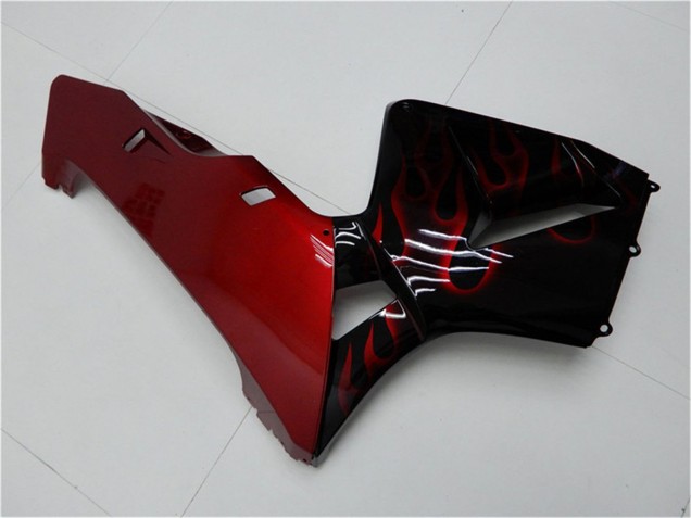 Kit Carena Moto Honda CBR600RR 2005-2006 - Nero Lucido Rosso Fiamma