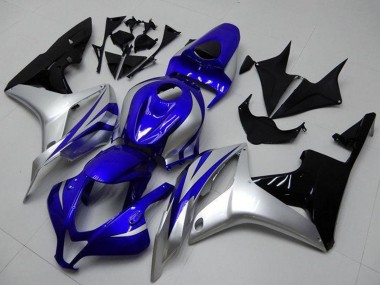 Carena Moto Honda CBR600RR 2007-2008 - Argento Blu Nero Lucido OEM Stile Fabbrica