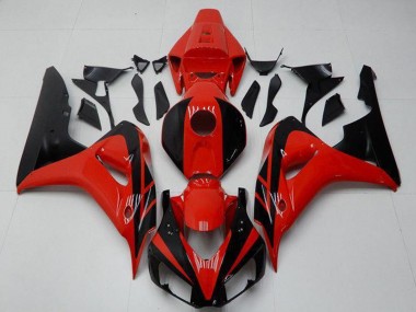 Kit Carena Moto Completo Honda CBR1000RR 2006-2007 - Rosso Nero Lucido Fabbrica