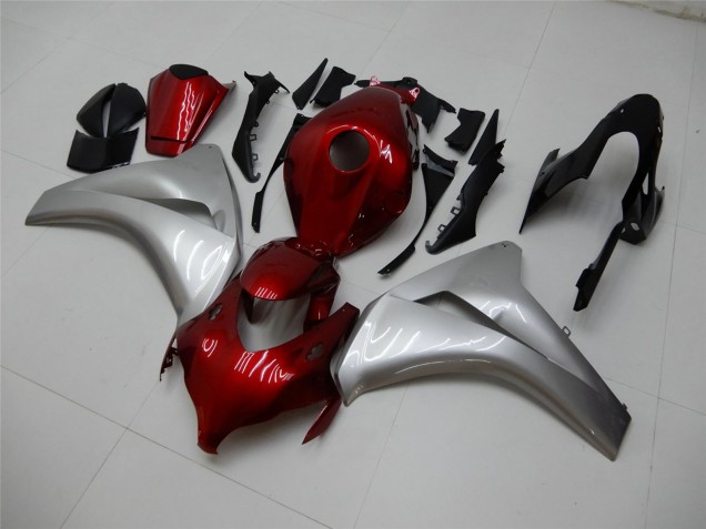 Carena Moto Honda CBR1000RR 2008-2011 - Argento Rosso Bordeaux