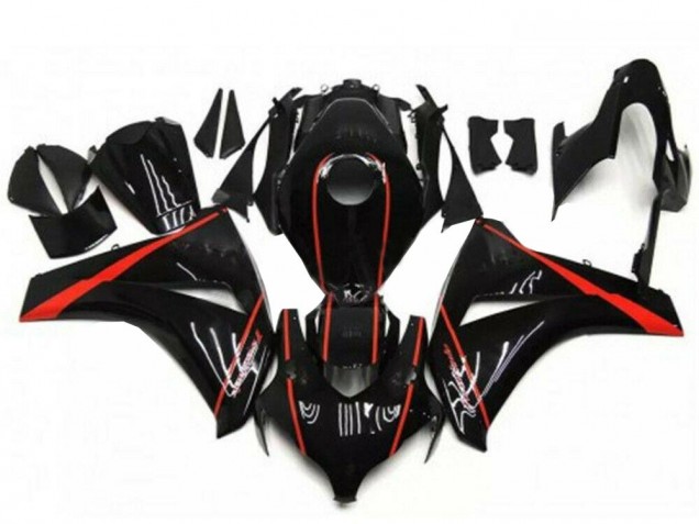 Carena Moto Honda CBR1000RR 2008-2011 - Nero Lucido Rosso