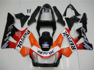 Carena Moto Honda CBR900RR 929RR 2000-2001 - Arancia Bianco Rosso Nero Lucido Repsol Fabbrica