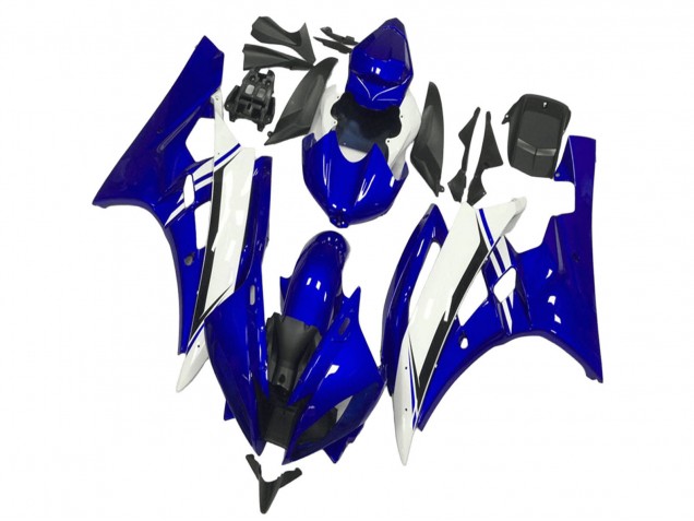 Carena Moto Yamaha YZF R6 2006-2007 - Blu Bianco Nero