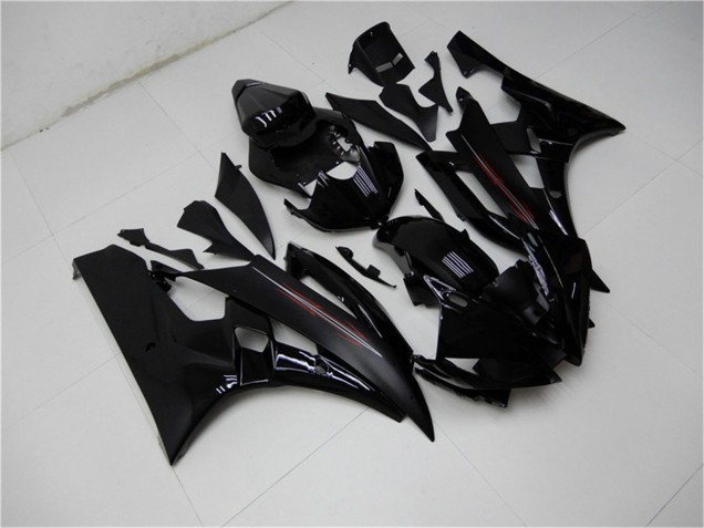 Kit Carena Moto Yamaha YZF R6 2006-2007 - Nero Lucido Nero Opaco